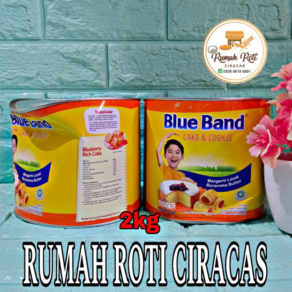 BLUEBAND BLUE BAND 2KG CAKE AND COOKIE COOKIES CAKE KUE MARGARINE MARAGARIN KG