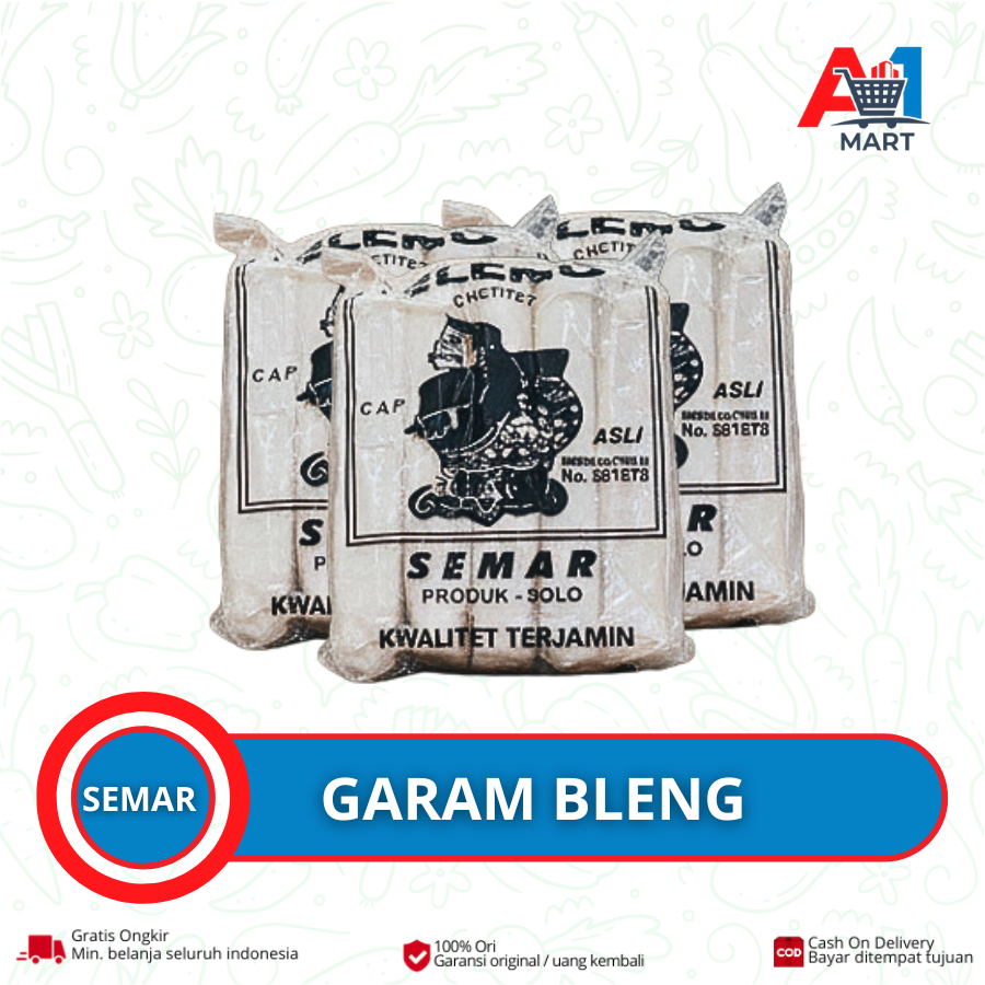 Obat Puli Gendar garam bleng Semar cetitet pengembang kerupuk