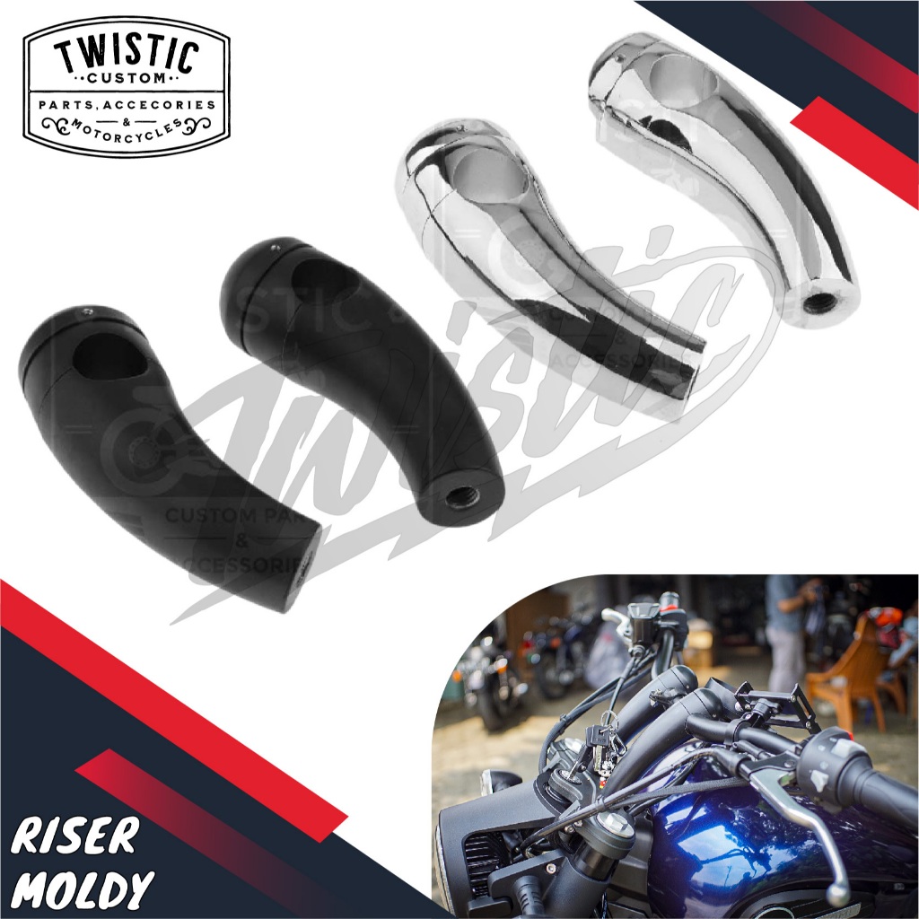 Raiser Riser Peninggi Stang Motor Custom Moldy Chopper Bobber Benelli