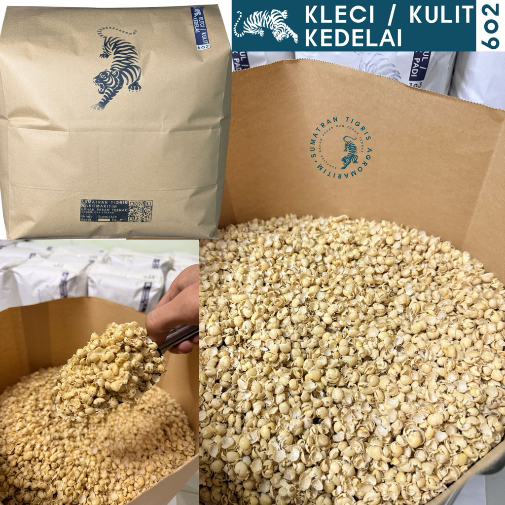 KLECI 2,5 KG / Kulit kedelai /untuk pakan ternak tinggi protein nabati/sample