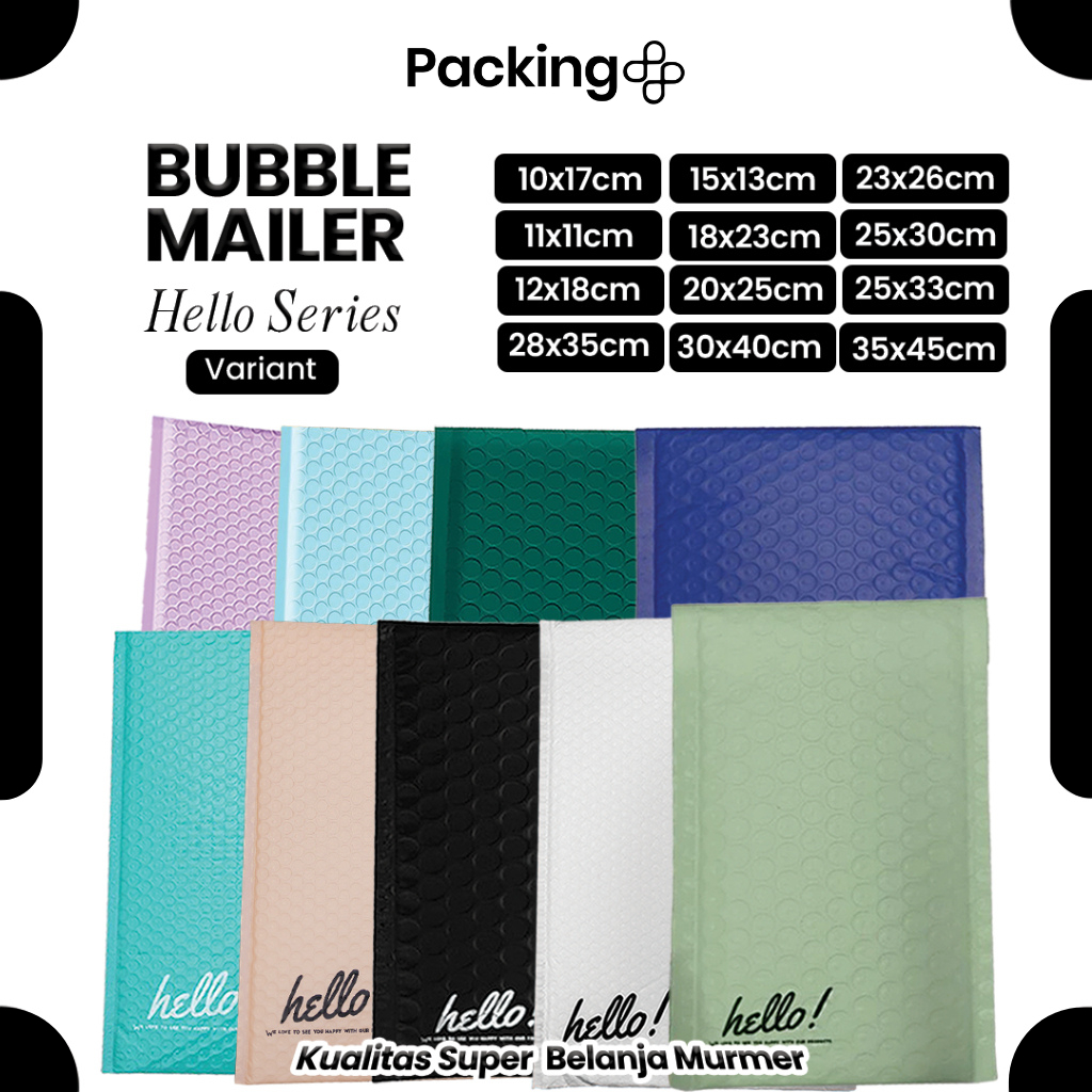 Amplop Envelope Bubble Buble Mailer Rusfet Premium / Security Bag Mailer Solid Color Harga Satuan