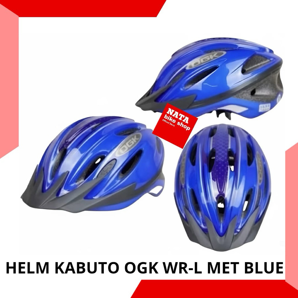 HELM KABUTO OGK WR-L METALIC BLUE 57-60CM HELM SEPEDA NEW