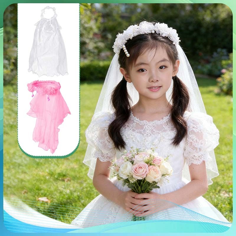 Bando Slayer Mahkota Pengantin Anak Veil Pengantin Anak Bando Pesta Anak