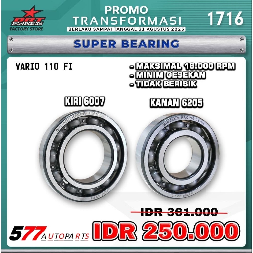 Bearing Kruk As BRT Vario FI 110