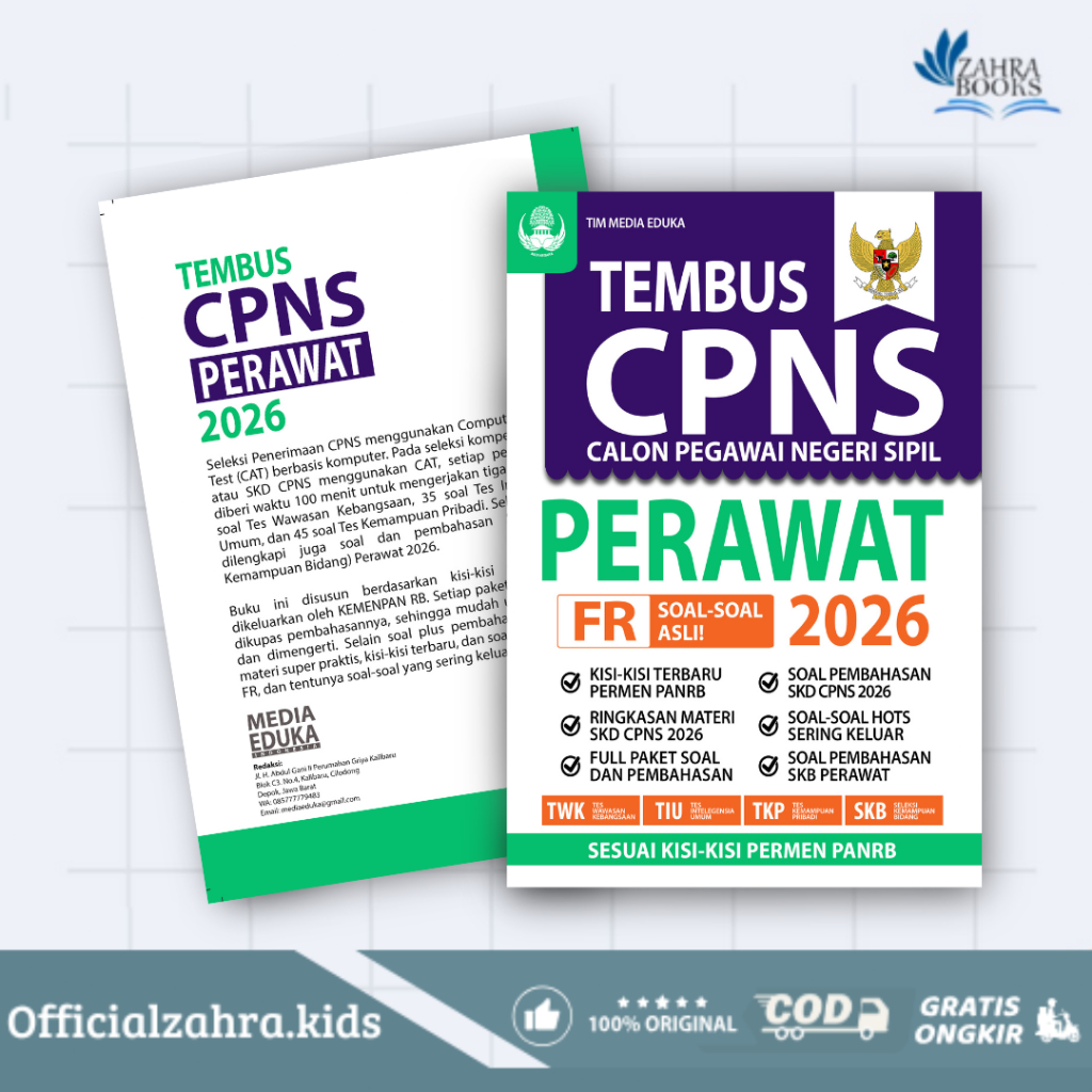 BUKU Tembus Tes CPNS Perawat 2026 - Media Eduka