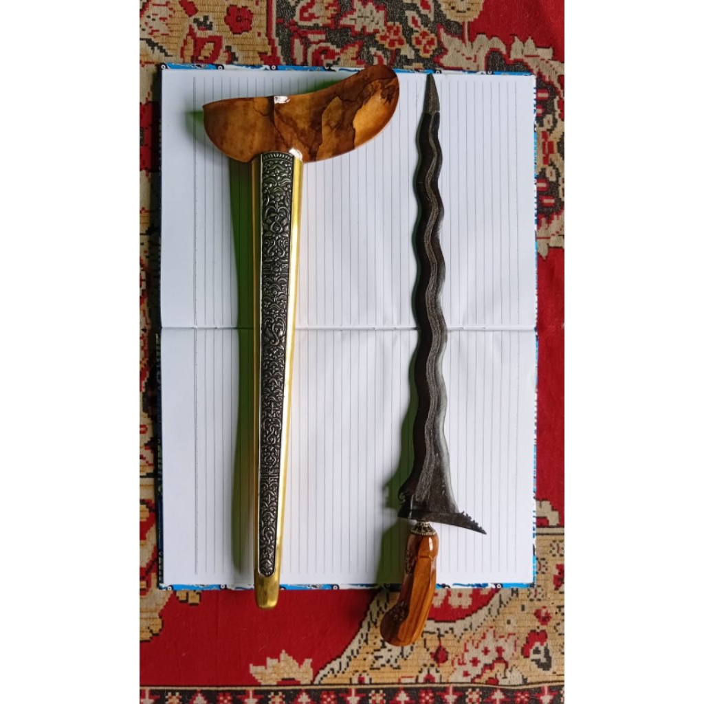 Keris Koro Welang Luk 13 Pamor Sodo Lanang Rangka Gayaman Jogja