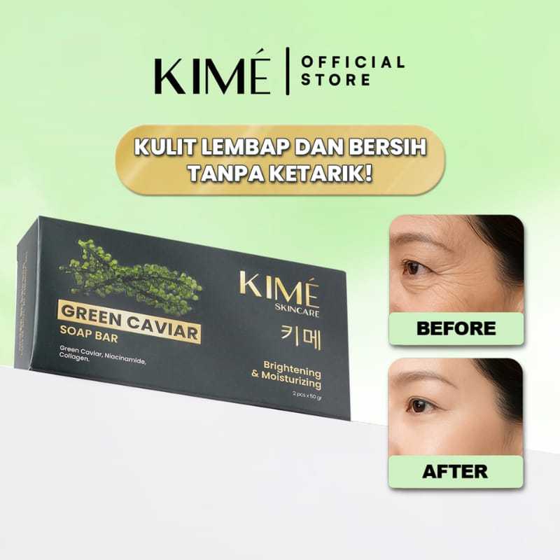 Kime Skincare Green Caviar Brightening Soap Bar