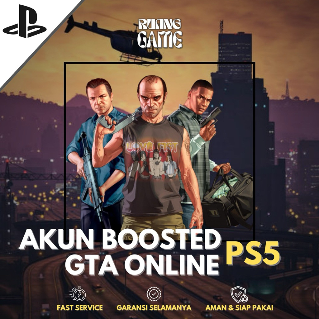 GTA 5 ONLINE AKUN PS5 | GARANSI | AKUN BOOSTER FULL MONEY