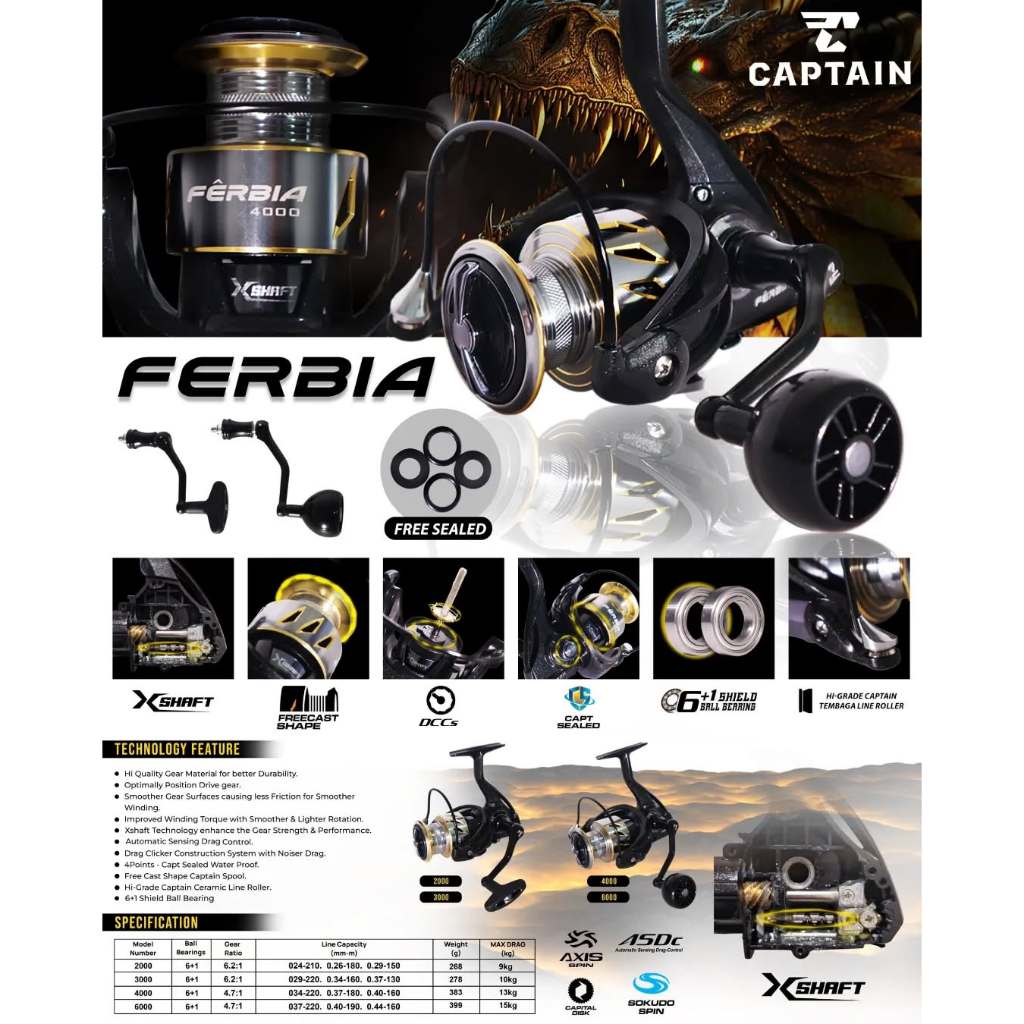 reel captain FERBIA