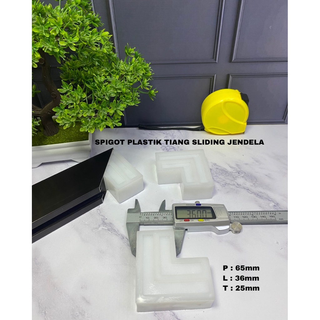 SPIGOT PLASTIK 9055 JENDELA / HOLLOW ALUMUNIUM TIANG SLIDING
