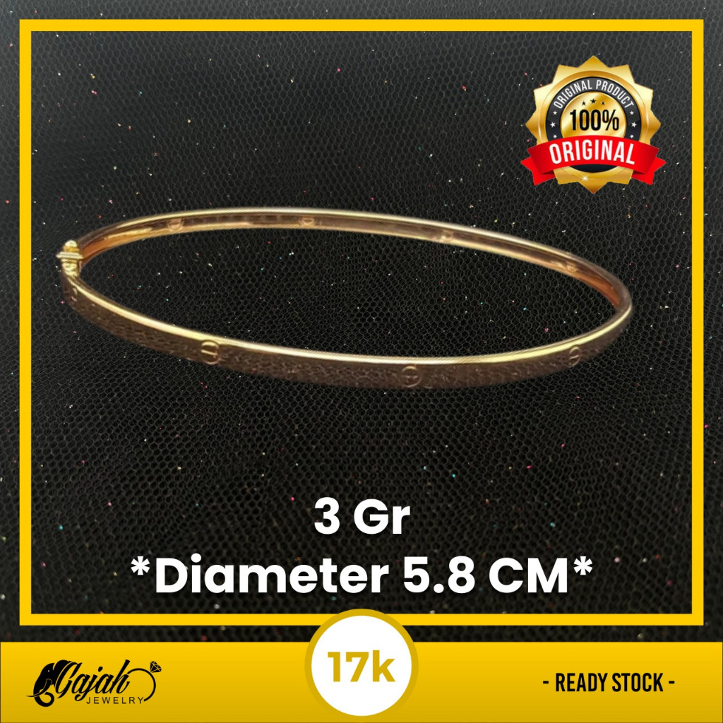 Gelang Emas 17K - Toko Emas Gajah - 3 Gram 1646