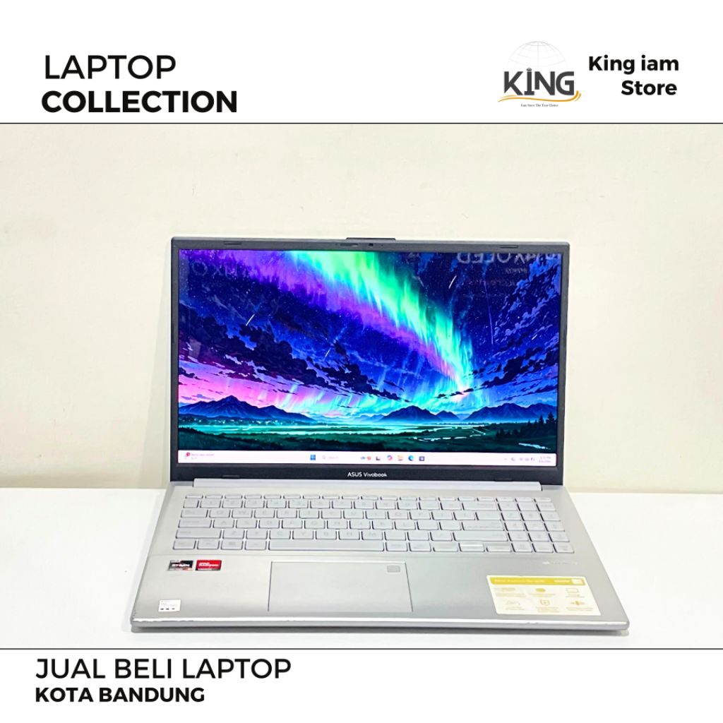 Laptop OLED ASUS Vivobook Go 15 | Ryzen 3 | RAM 8GB SSD 256GB | Layar OLED Tajam