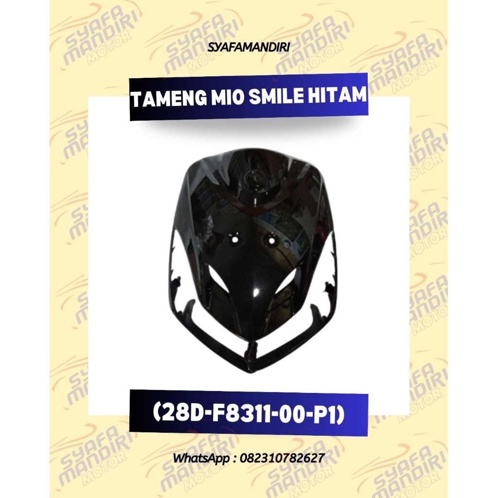 Syafamandiri - Leg Shield/Tameng Mio Smile warna hitam 28D-F8311-00-P1