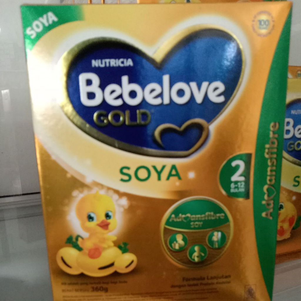 Susu Formula Soya Bayi Bebelove Gold 360gr - Isolat Protein Kedelai, Dukung Pertumbuhan Optimal