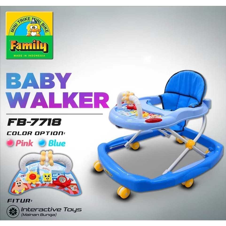 Baby Walker Merk Family 7718L Badong Babywalker Kereta Dorong Bayi