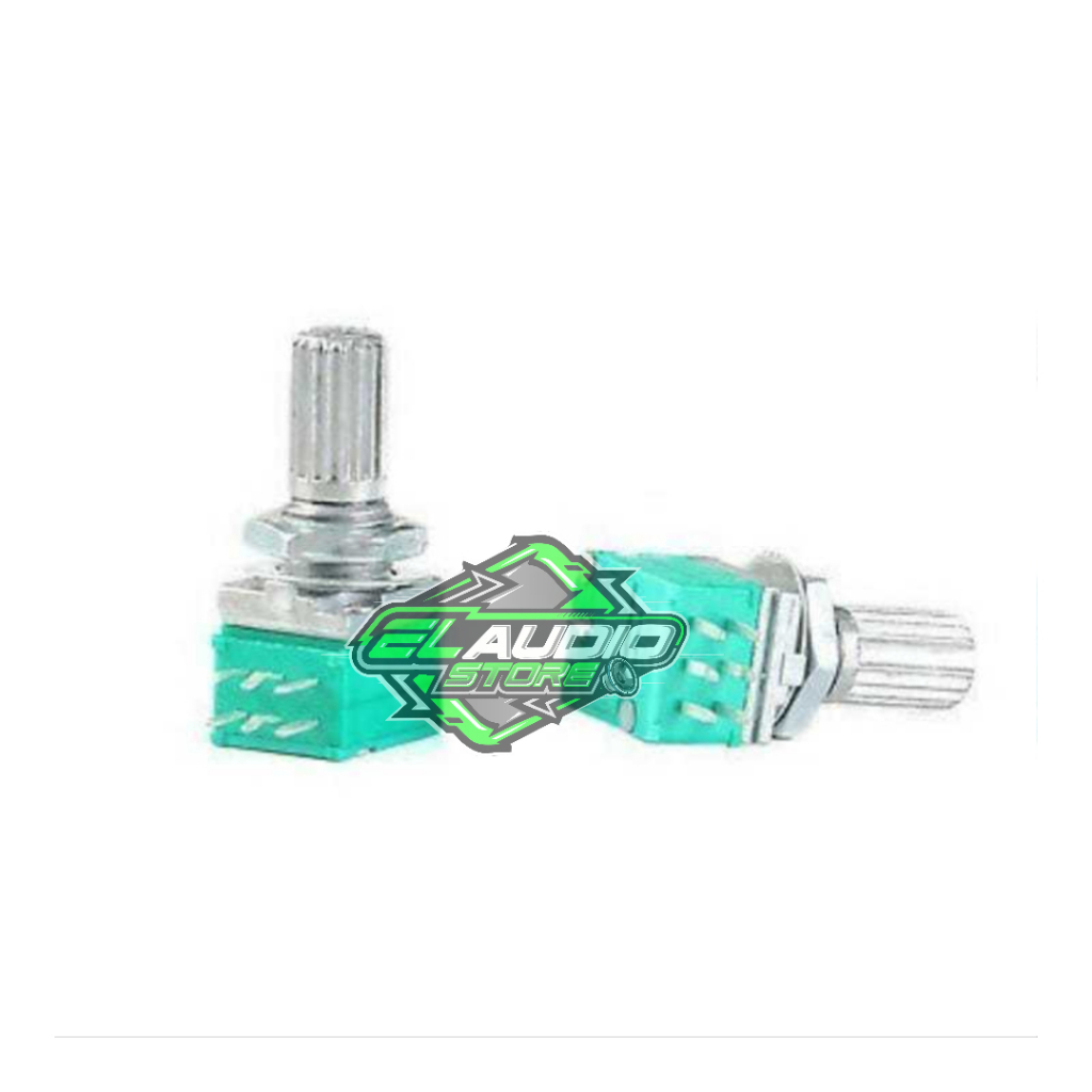 Potensio Stereo RV097ns RK097 Setereo 6 Kaki / 6 Pin Potentiometer