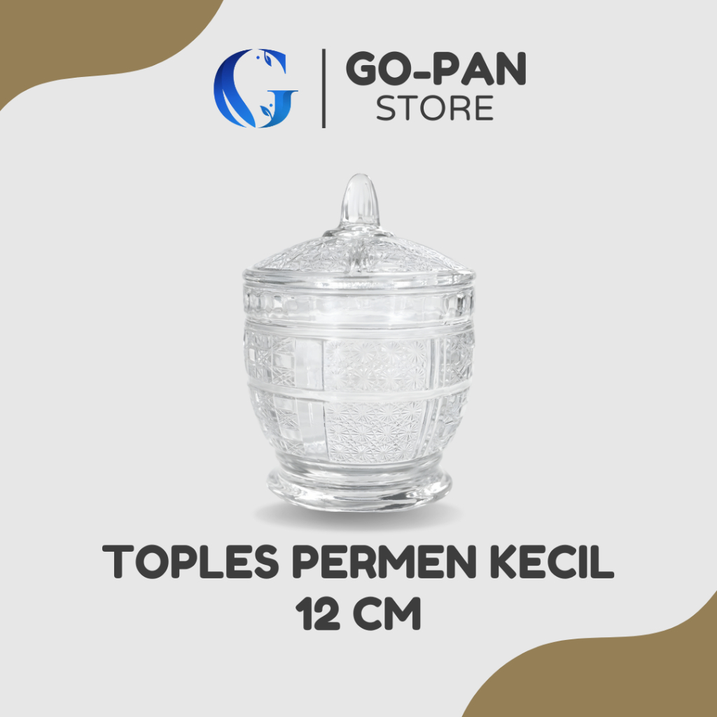 Toples kristal Toples permen Kubah 300 ml Kedaung AZE-05BC / toples kue kering / toples coklat / top