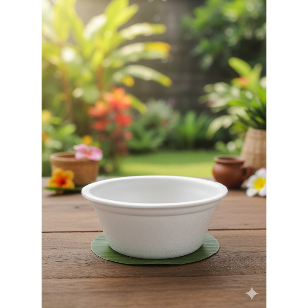 Foam KCS Mangkok M-4 - Sterofoam Mangkok Sedang M4 - isi 100 pcs - Foam Mangkok - Gabus