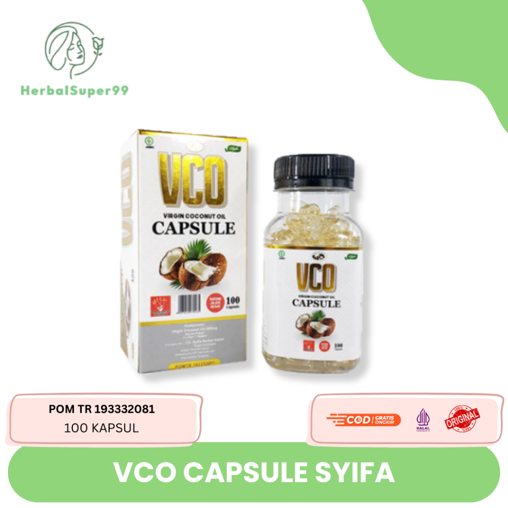 VCO Virgin Coconut Oil | VCO VIRGIN COCONUT OIL SYIFA 100 Kapsul