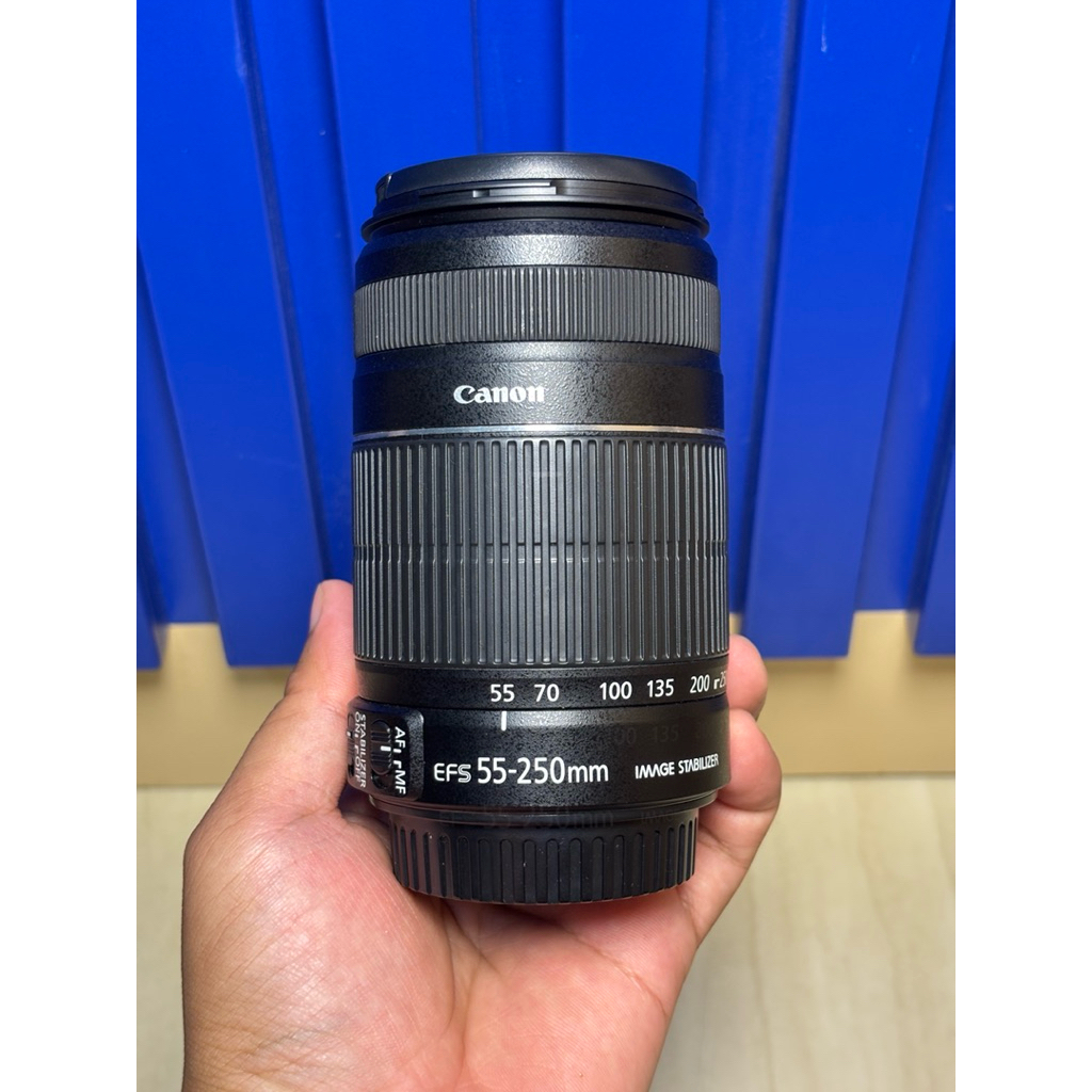 Lensa Canon EFS 55-250 IS Macro Mulus