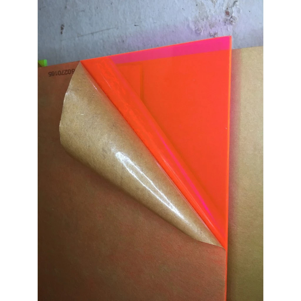 AKRILIK WARNA ORANGE STABILO / AKRILIK LEMBARAN 2MM / ACRYLIC WARNA / AKRILIK ORANGE STABILO