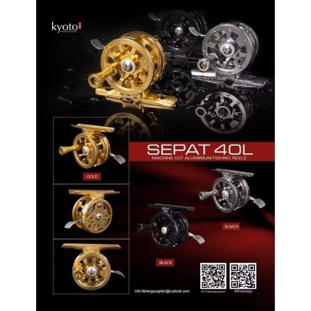 REEL TOKOS KYOTO SEPAT 40 L HANDLE KIRI