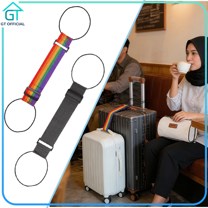 Tali Koper Elastis Luggage Strap Belt Sabuk Koper-Koper Belt Tali Koper Luggage Strap Pengikat Tas K