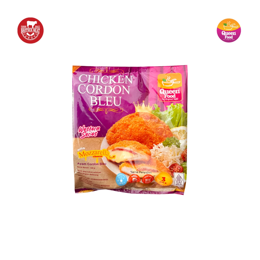 QUEEN FOOD Chicken Cordon Bleu 325gr - Brothermeatshop