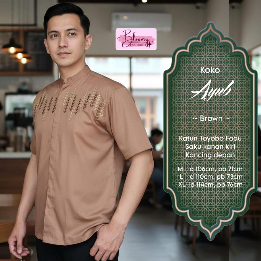 Baju Koko Pria Dewasa/Baju Muslim/Baju Koko/Baju Lebaran /Baju Pria/Hem Pria