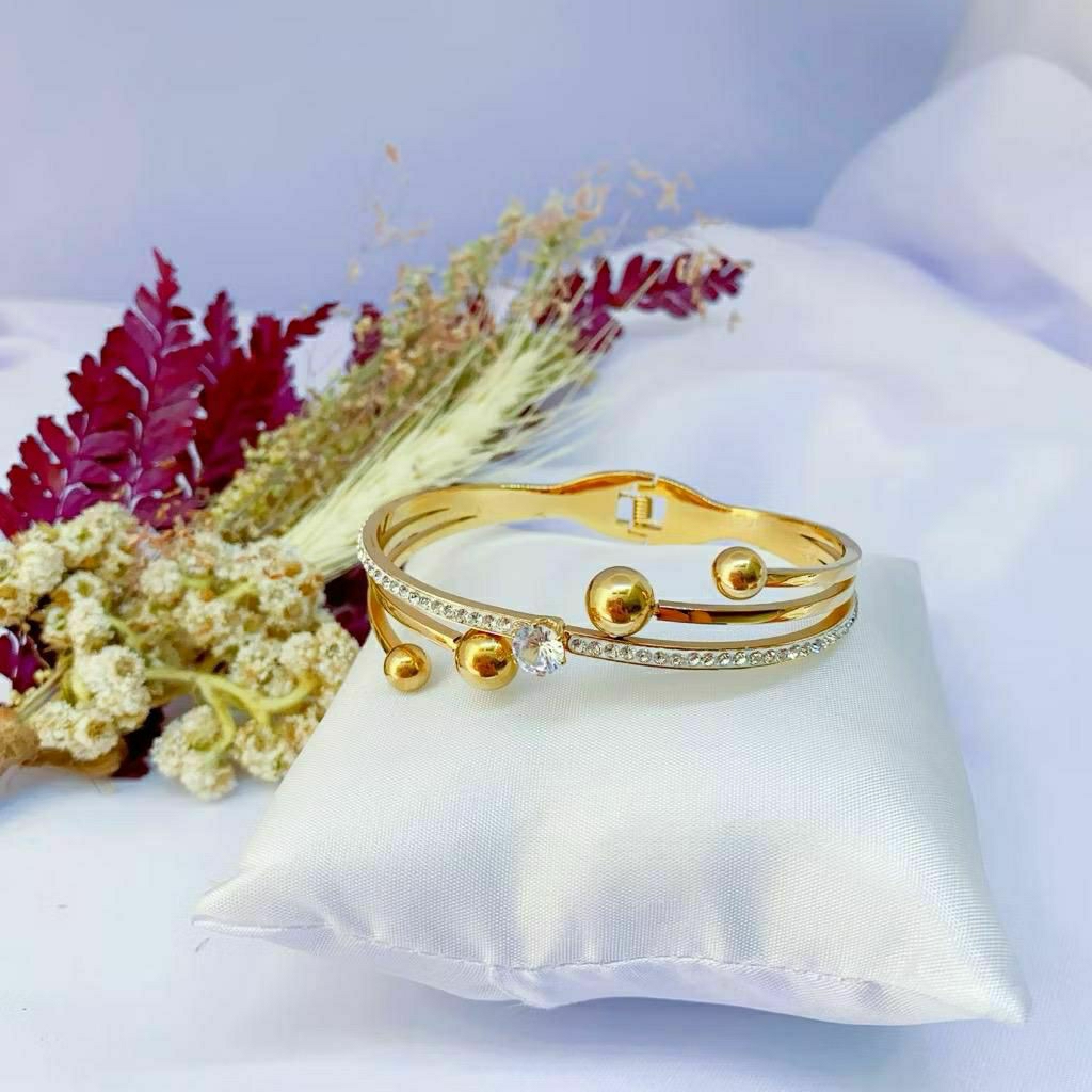 gelang titanium bangle wanita Korea style