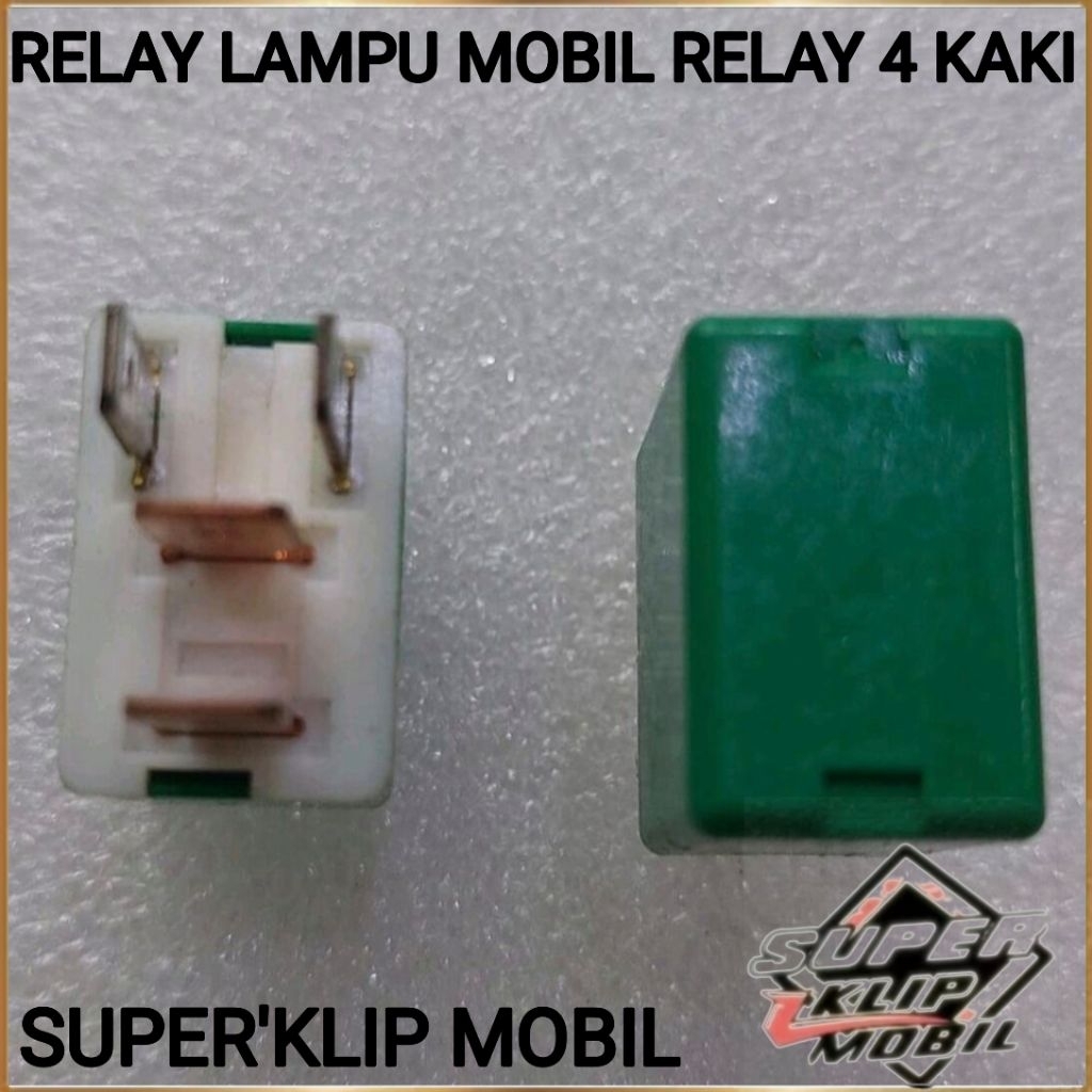 RELAY LAMPU MOBIL RELAY 4 KAKI