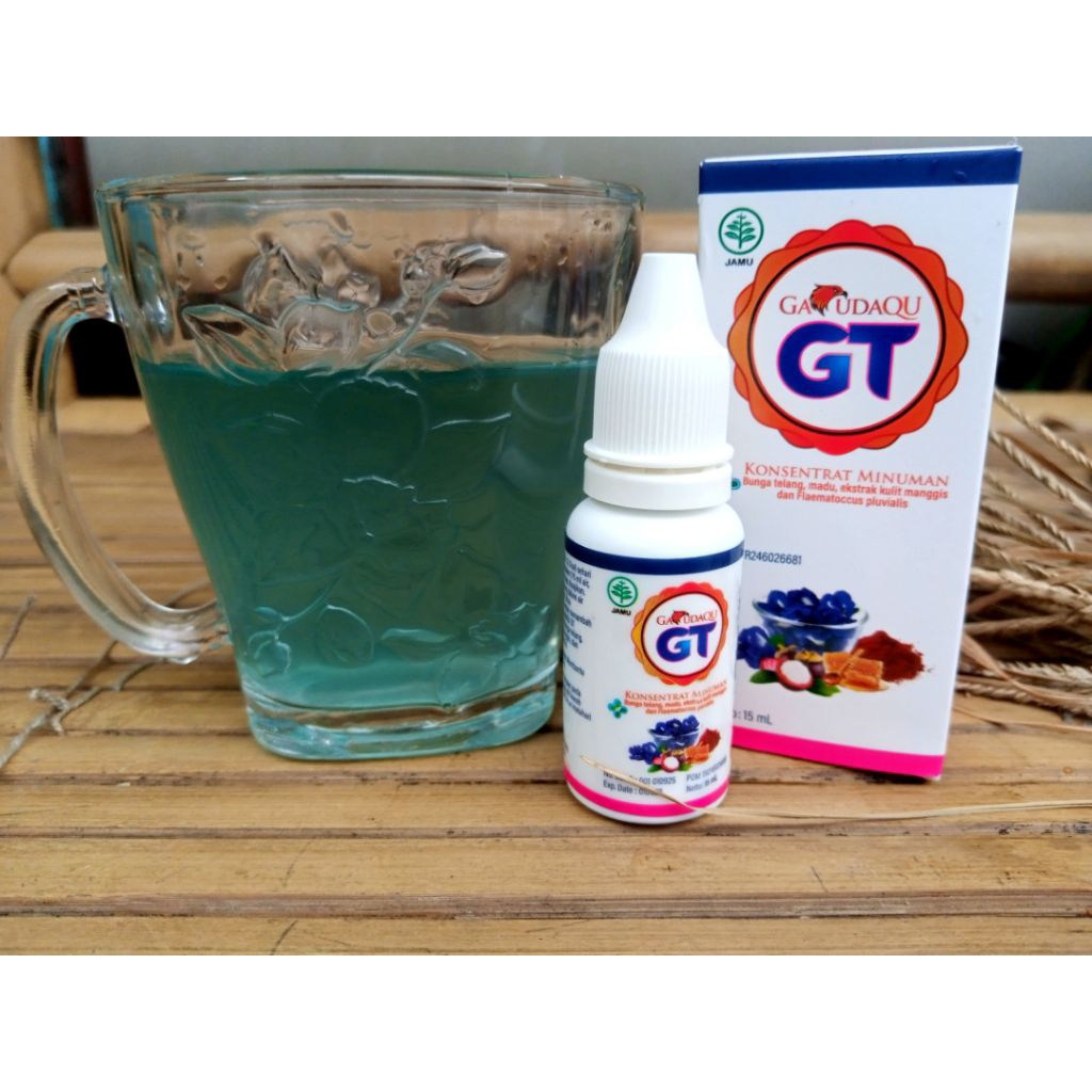 GT Konsentrat Minuman Bunga Telang Herbal Tetes 15ml Original