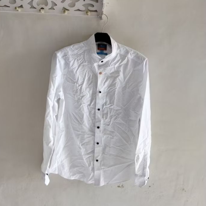 G2000 Kemeja Shanghai Pria Size S Putih Elegan dan Nyaman untuk Penggunaan Sehari-hari