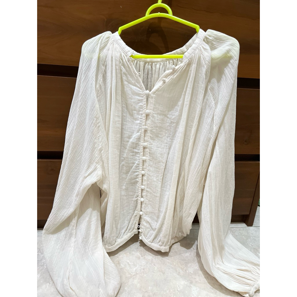 hnm blouse broken white