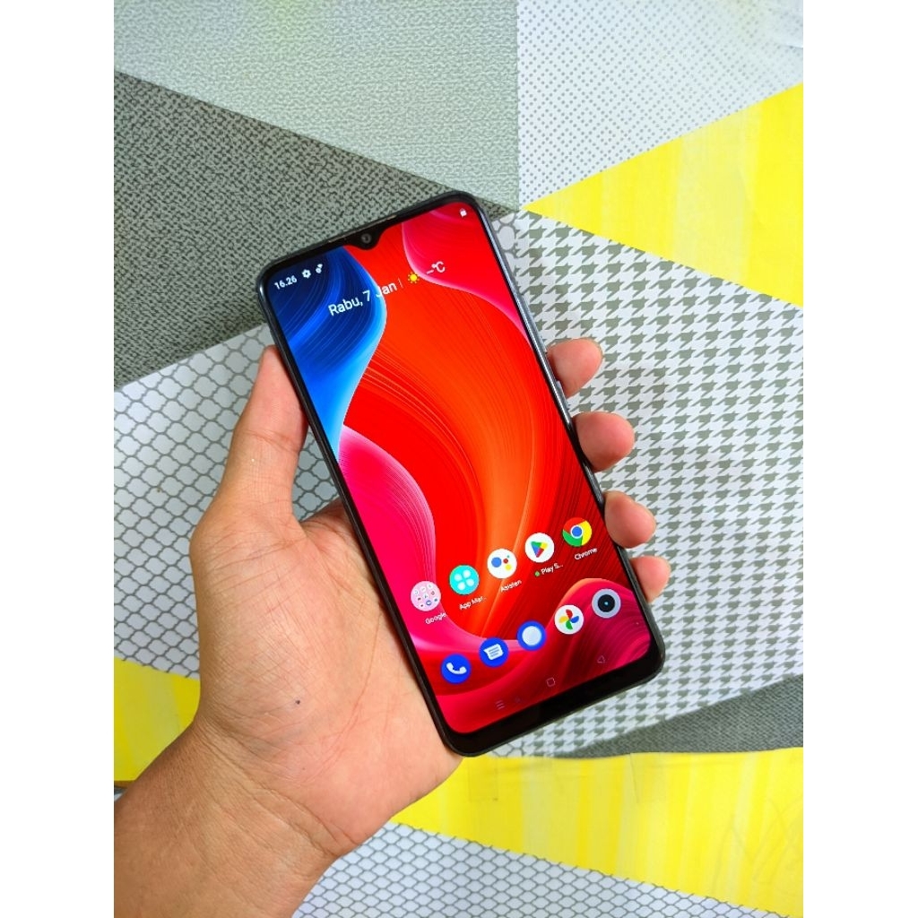 REALME C21Y  RAM 4GB/64GB SECOND RESMI BERGARANSI DAN BISA RETUR YA