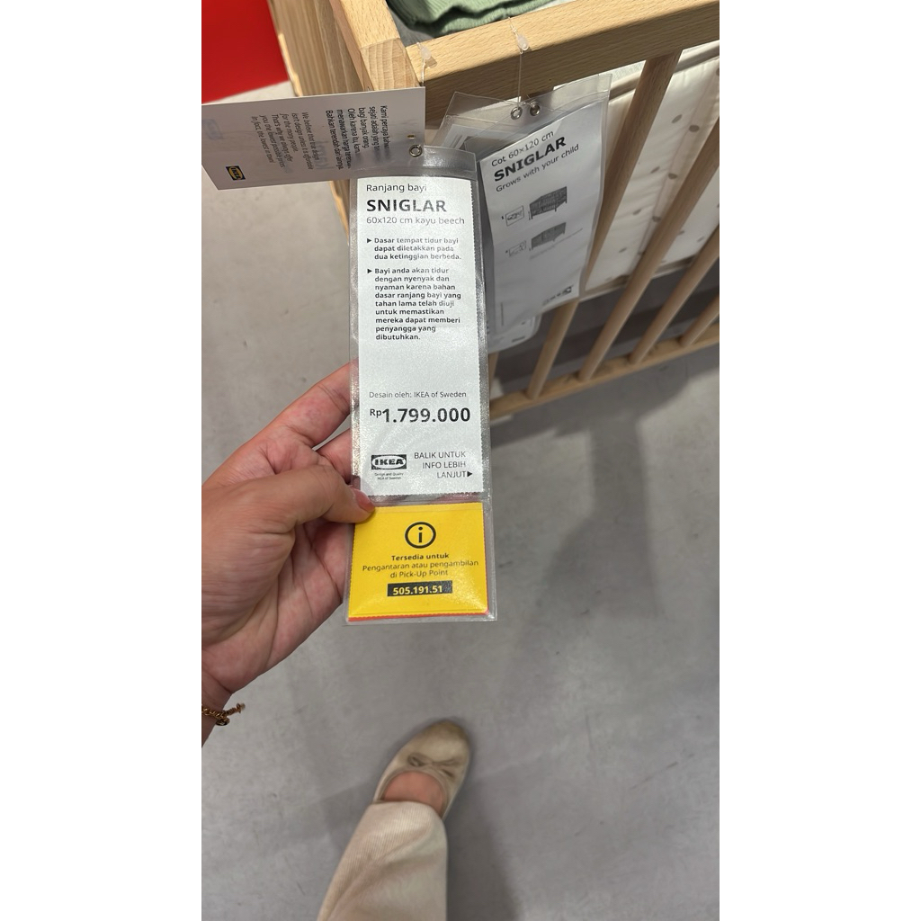 BOX  BABY/BABY CRIB IKEA SNIGLAR PRELOVED PEMAKAIAN PRIBAD + adm shopee 15,3%I