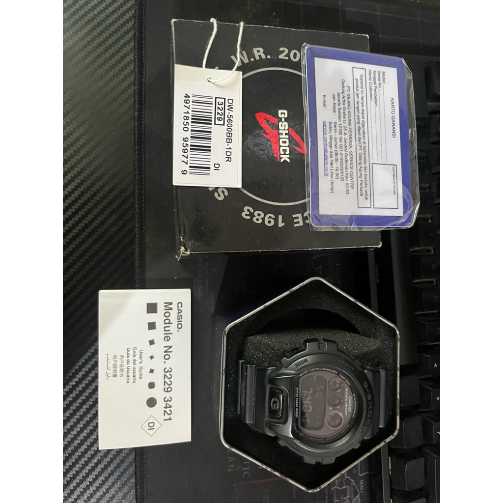 G-Shock DW-5600BB-1DR second