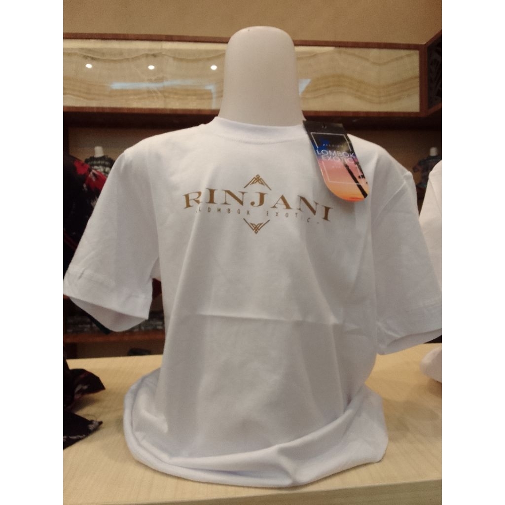 Kaos anak lombok exotic-rinjani putih