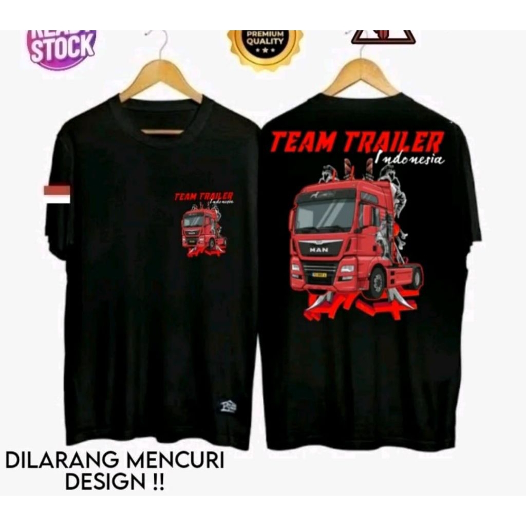 KAOS TEAM TRAILER INDONESIA CORAK MERAH