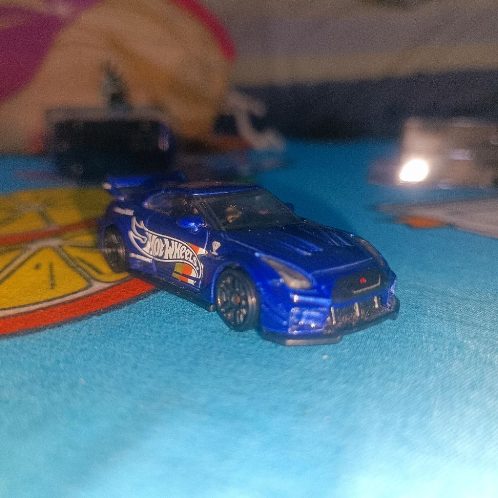 HOTWHEELS NISSAN GTR R35 BLUE LOOSE
