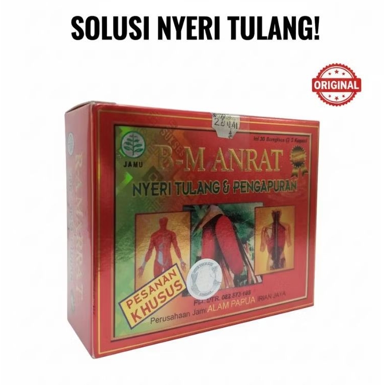 Kapsul Buah Merah Plus Ginseng isi 30 Sachet BM Anrat asli