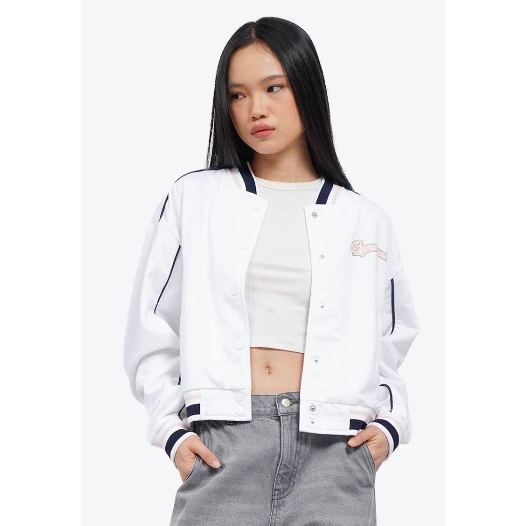 COLORBOX Cinnamoroll Varsity Jacket Off White