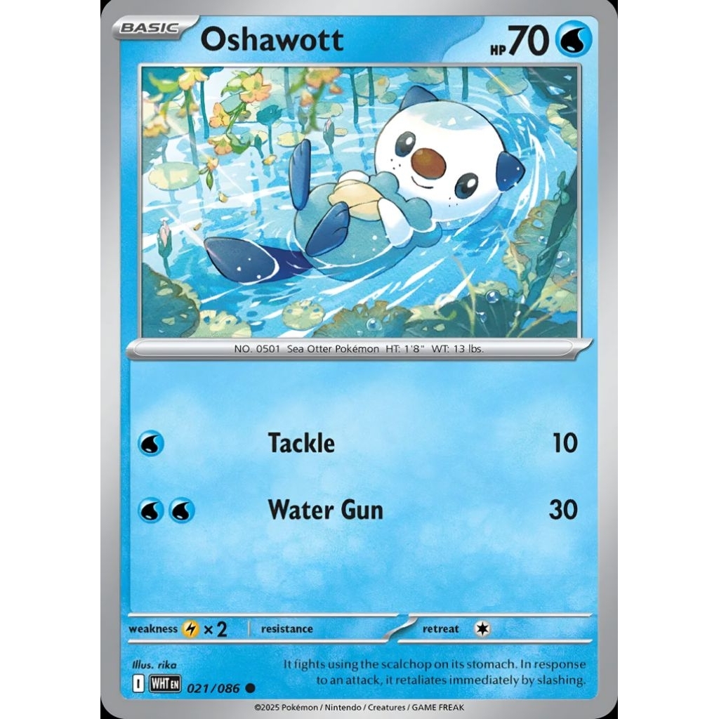 TCG Pokemon Oshawott WHT
