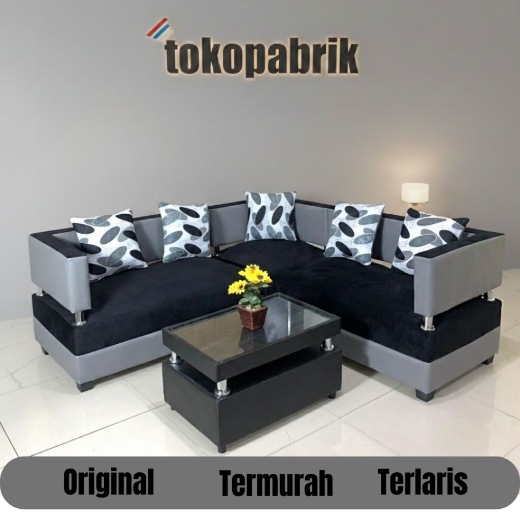 Sofa Tamu Sofa Jasmine Sudut L Minimalis Termurah Cirebon Kuningan Majalengka Indramayu Tegal Brebes