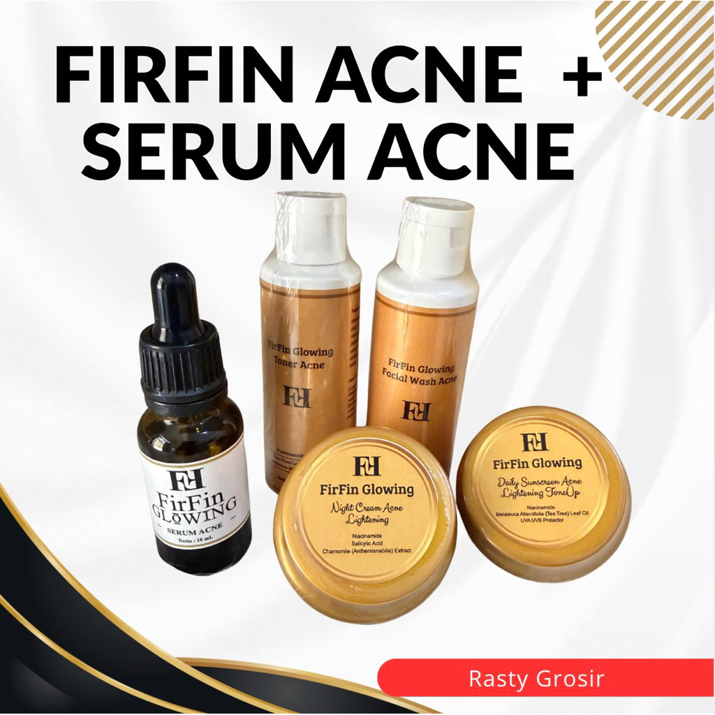FIRFIN ACNE + SERUM ACNE UNTUK WAJAH BERJERAWAT