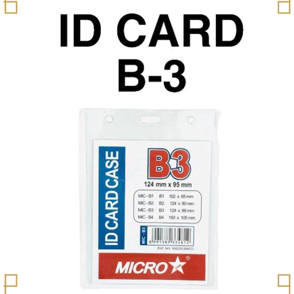 Plastik Name Tag ID Card Holder MICRO START