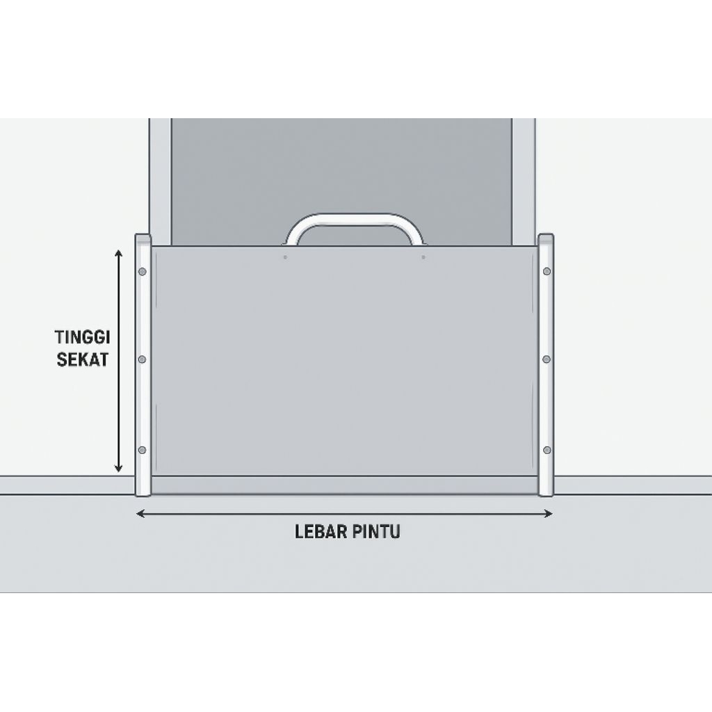 Sekat Anti Banjir 80×50cm Praktis