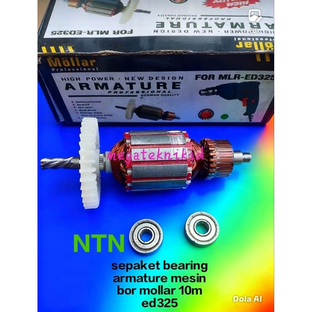 sepaket bearing NTN armature mesin bor mollar 10m ED325