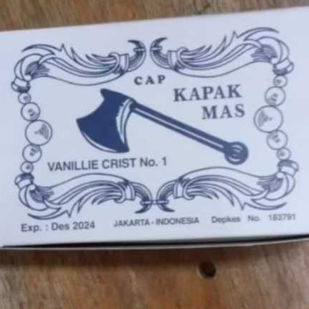 1 box vanili cap kapak emas sachet
