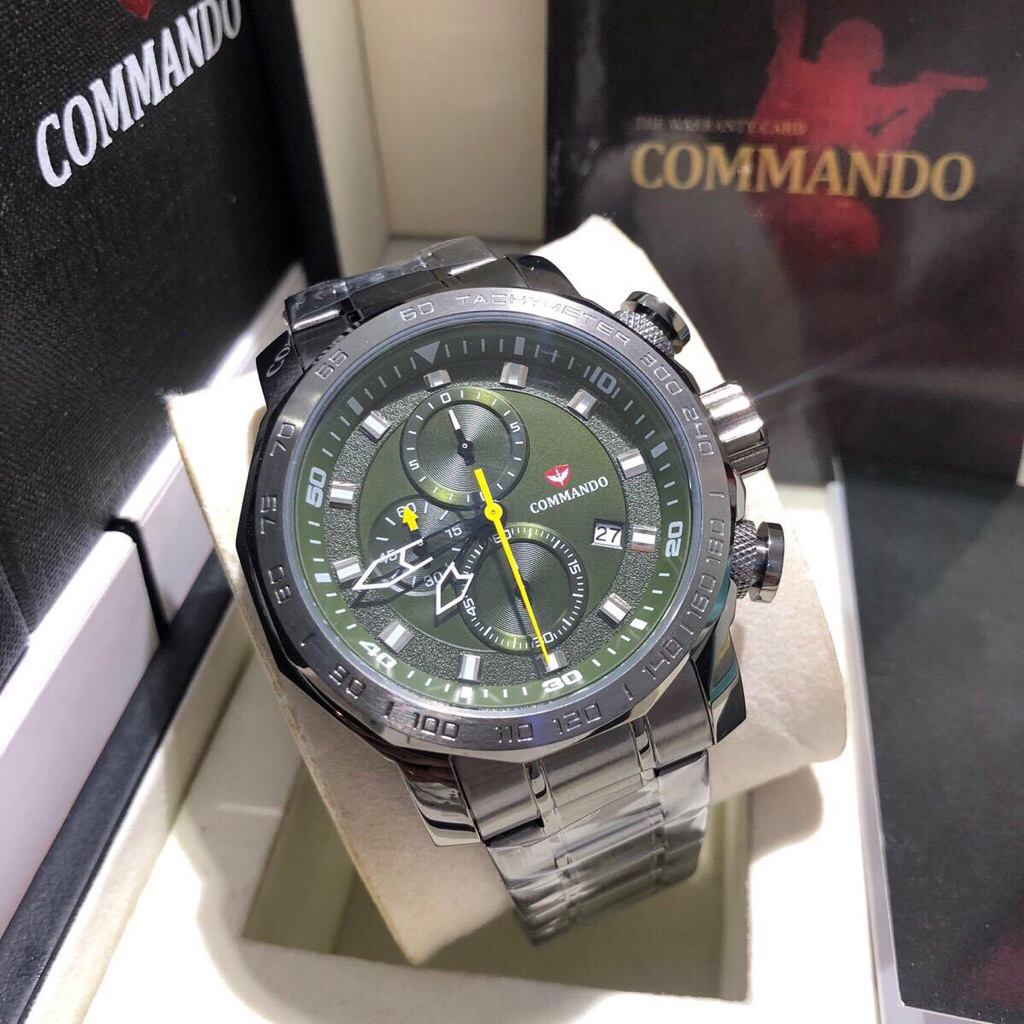 JAM TANGAN PRIA COMMANDO 7006G / CM 7006G / COMMANDO 7006 CHRONOGRAPH [ORIGINAL]